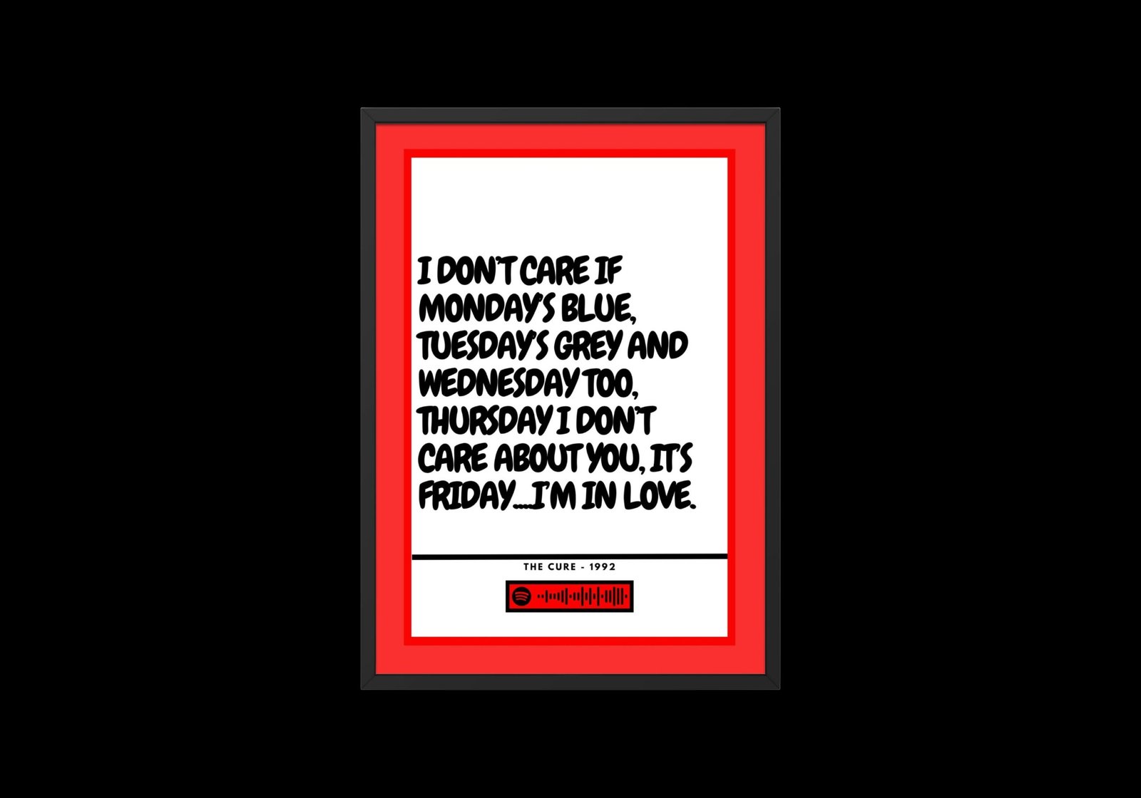 The Cure - Its Friday I'm in love