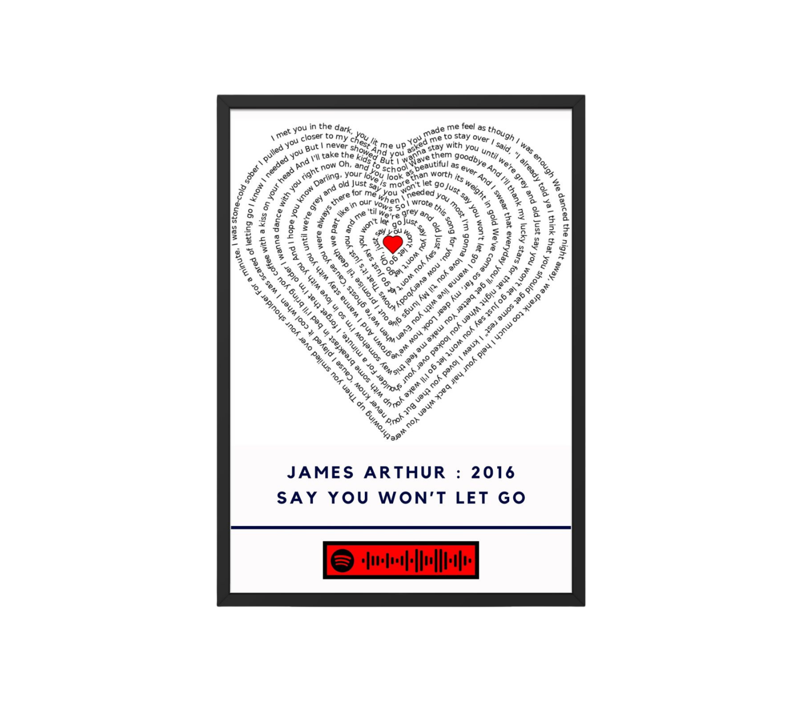 James Arthur - Say you wont let go