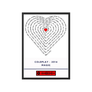 Portrait Framed Art Print Coldplay - Magic