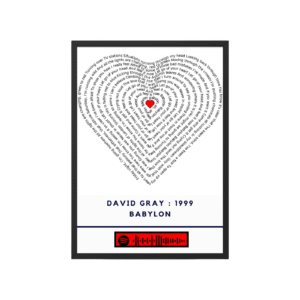Portrait Framed Art Print David Gray - Babylon